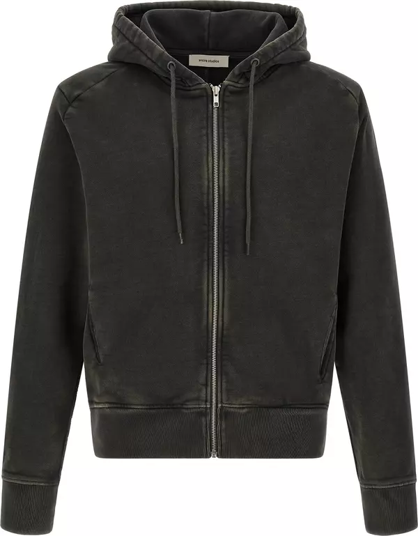 Black Cotton Sweatshirt