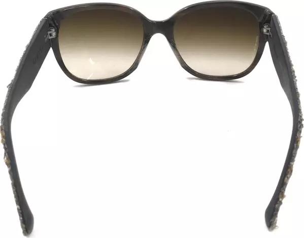 Brown Frame With Tweed Accents Sunglasses