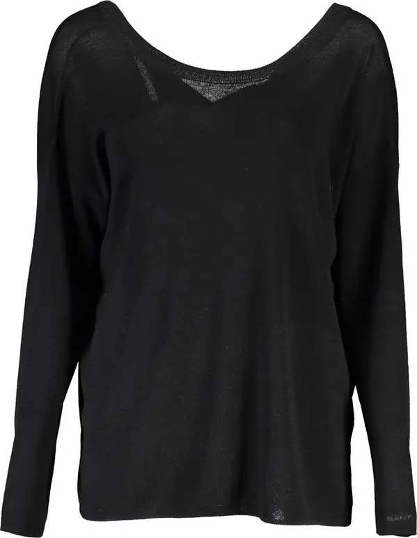 Black Wool Women Sweater