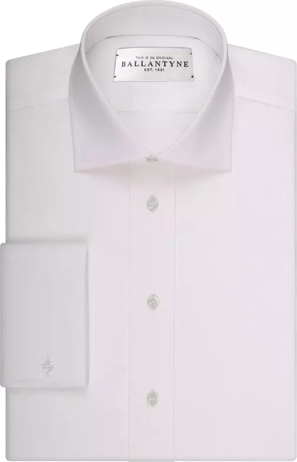 White Cotton Dress Shirt