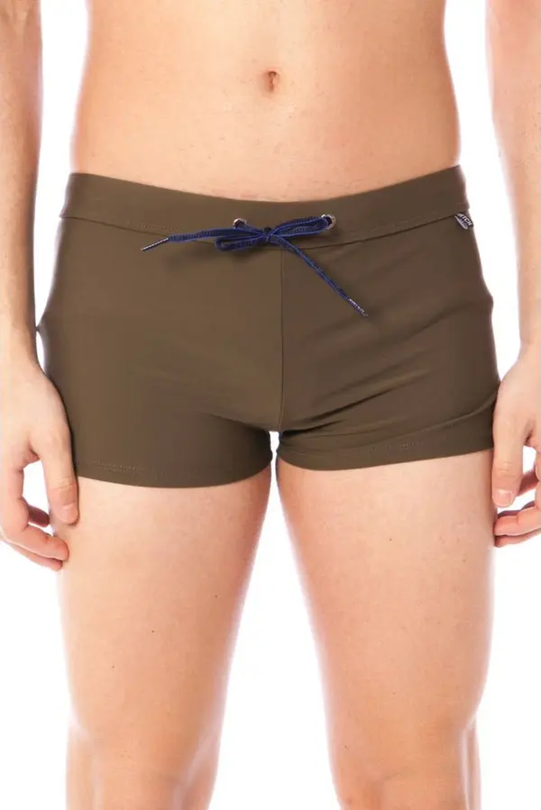 Verde Poliammide Men Swim Trunk