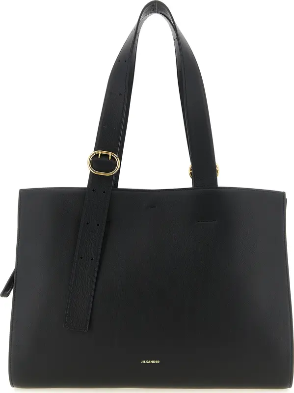 Black Calfskin Tote Bag