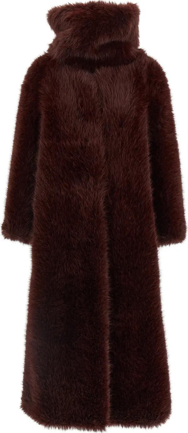 Bordeaux Polyester Coat