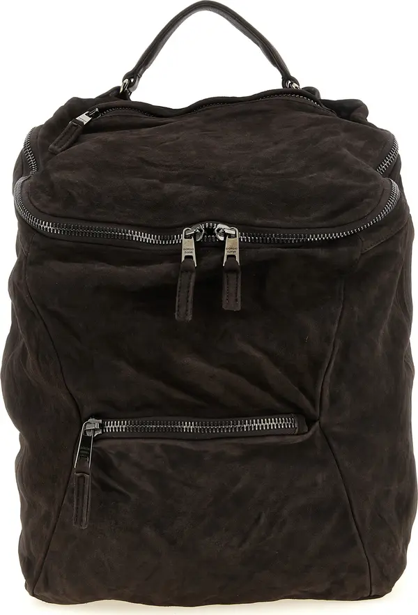 Brown Lamb Leather Backpack