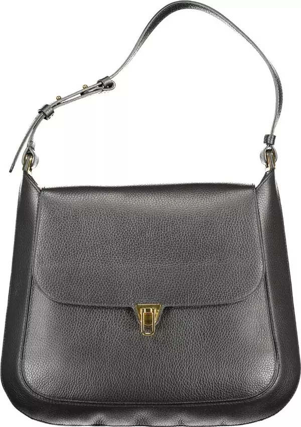 Black Leather Women Handbag