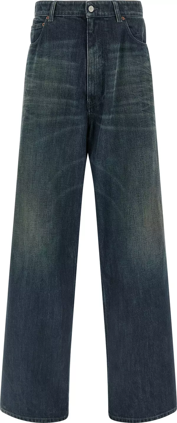 Blue Cotton Jeans Denim