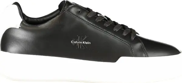 Black Leather Men Sneaker