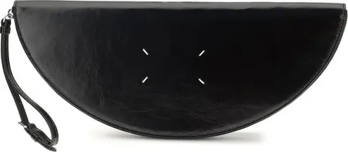 Black Calf Leather Bos Taurus Clutch Bag