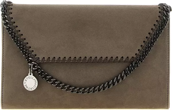 Gray Polyamide Crossbody Bag