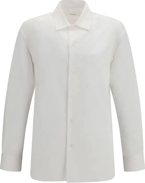White Cotton Dress Shirt