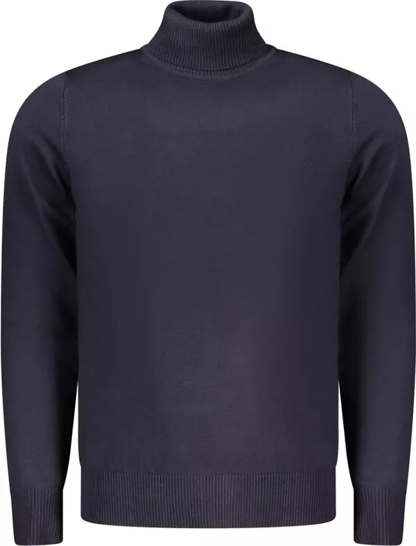 Blu Viscosa Uomo Maglia