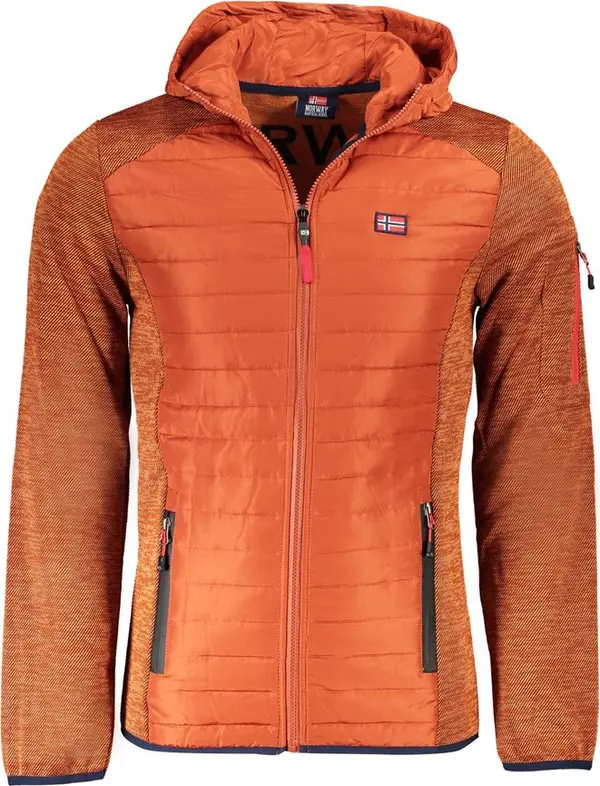 Marrone Polyester Men's Jacket