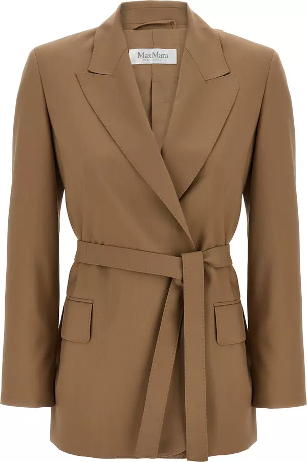 Brown Virgin Wool Blazer
