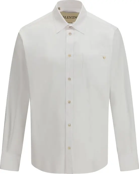 White Cotton Dress Shirt