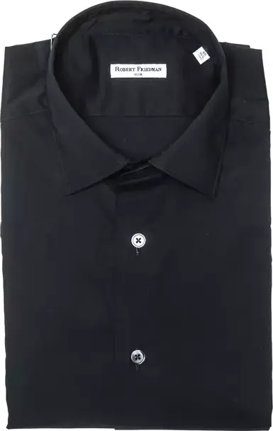 Black Cotton Men Shirt