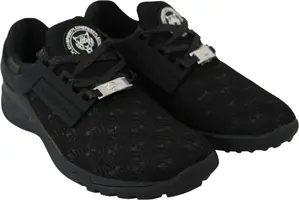 Black Polyester Sneaker