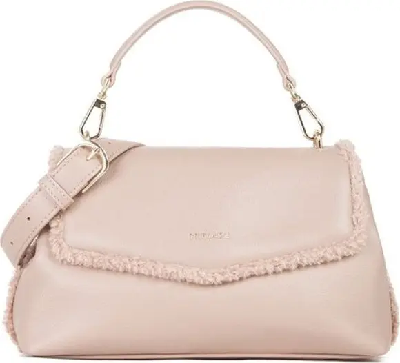 Beige Polyester Shoulder Bag