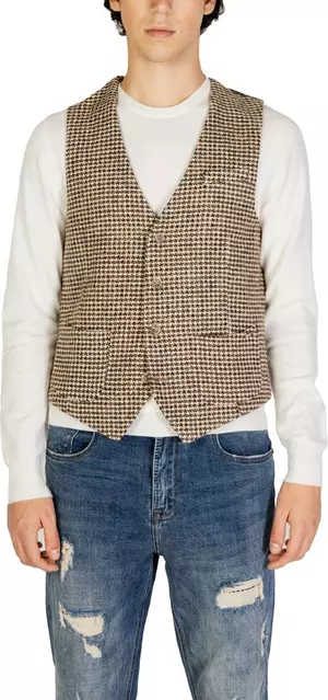 Beige Wool Vest