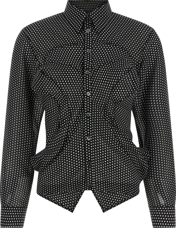Bicolor Polyester Blouse