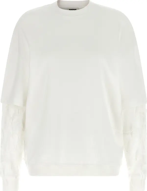 White Cotton Sweatshirt