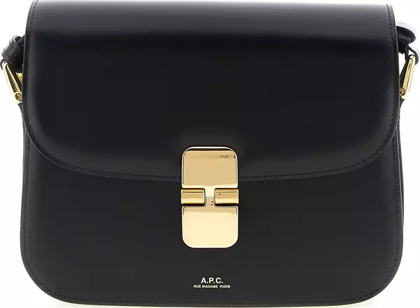 Black Cowhide Crossbody Bag