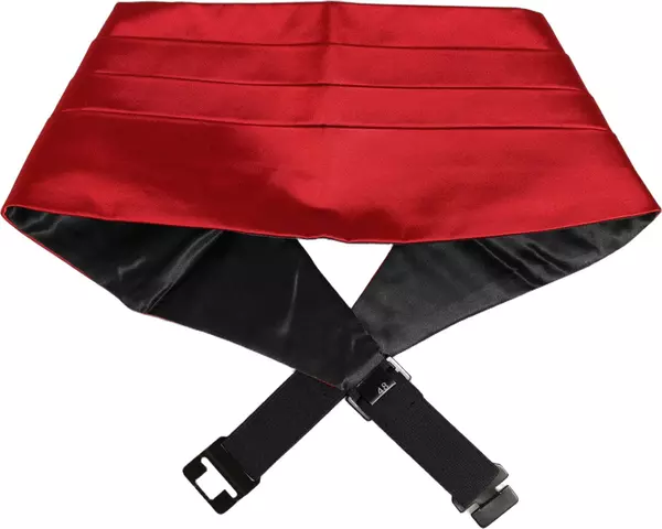 Red Men 100% Silk Belt Waist Cummerbund
