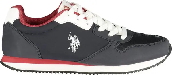 Blue Polyurethane Men's Sneaker