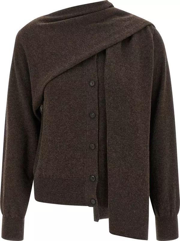 Brown Cashmere Cardigan