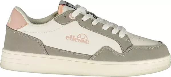 White Polyurethane Women Sneaker