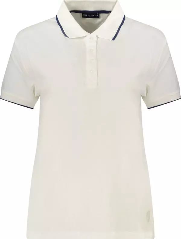 White Cotton Women's Polo Shirt