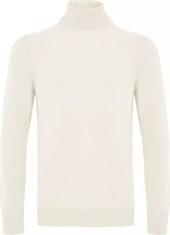 White Wool Turtleneck