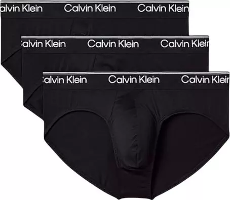 Black Recycled Polyester Briefs