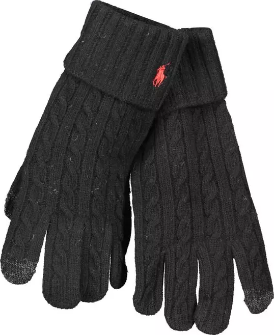 Black Wool Men's Glove