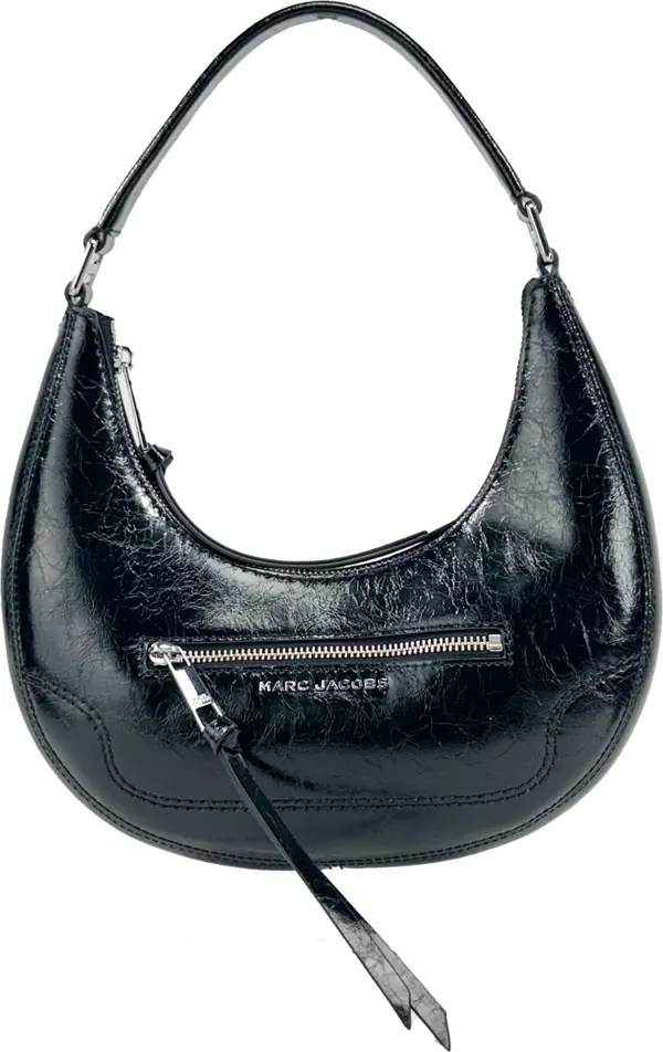 Marc Jacobs Cruiser Small Crescent Crinkle Leather Bag