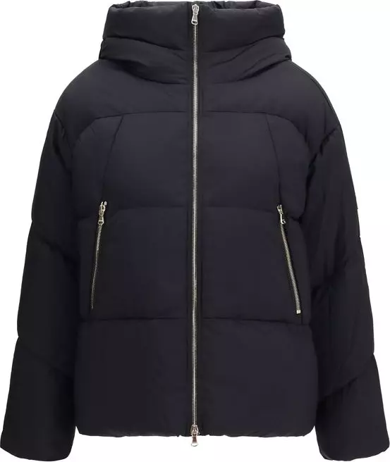 Black Nylon Full-Length Jacket