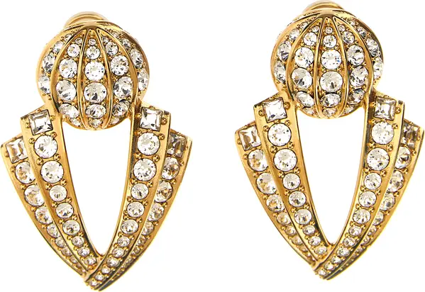 Gold Brass Earrings