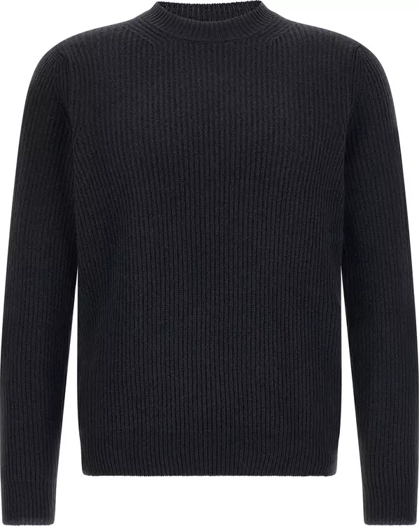 Blue Virgin Wool Cardigan
