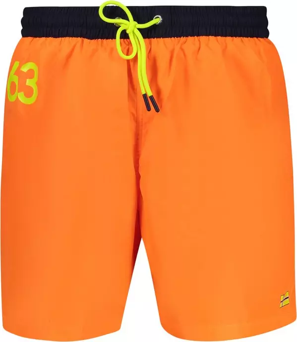 Arancione Poliammide Men's Swim Boxer