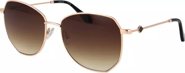 Rose Gold Metal Sunglasses