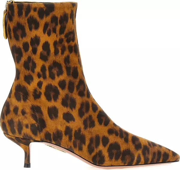 Multicolor Suede Leather Ankle Boots