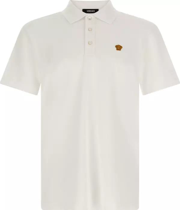 White Cotton Polo Shirt