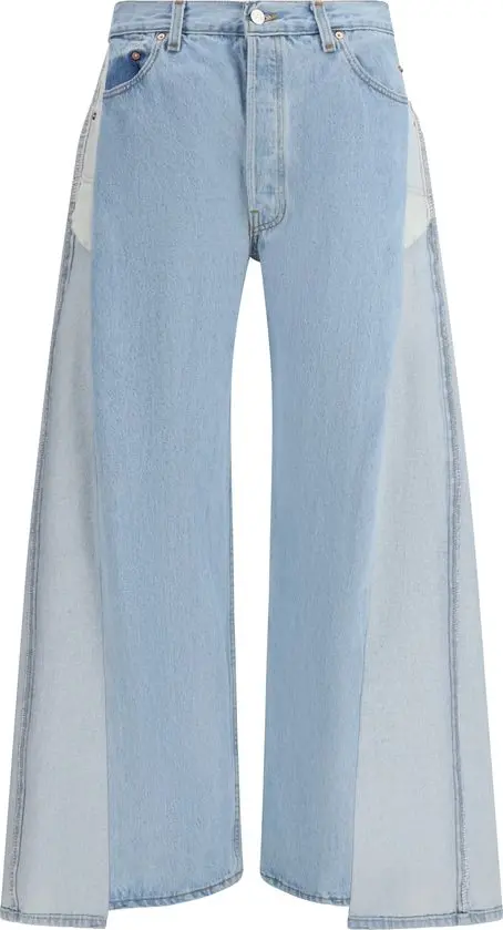 Blue Cotton Jeans Denim