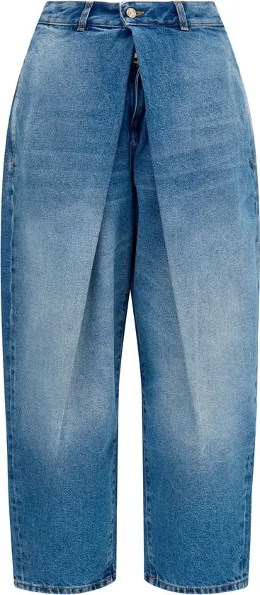 Blue Cotton Relaxed Fit Jeans