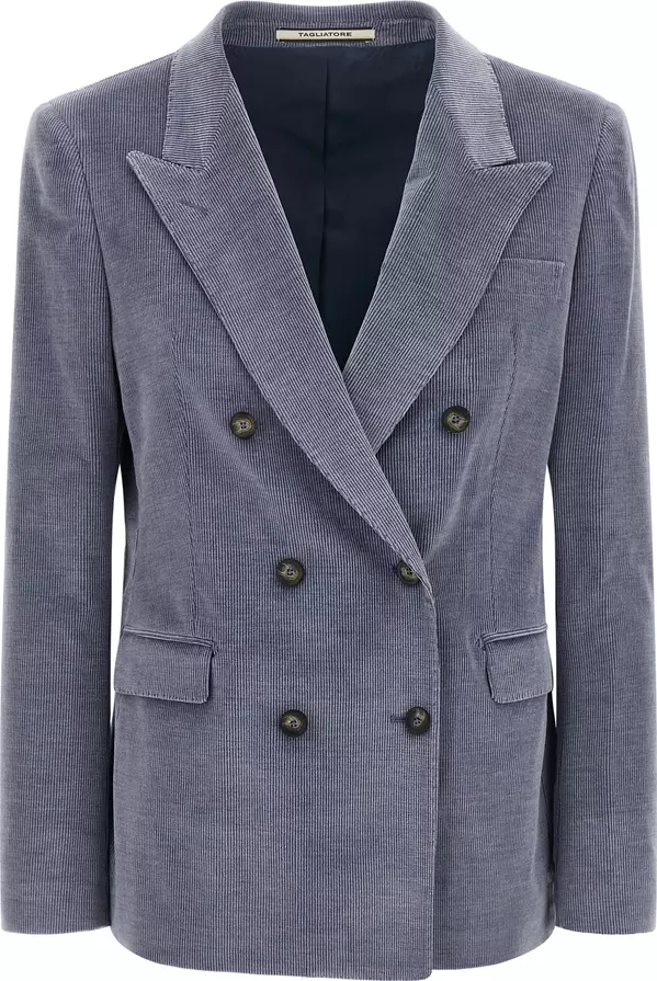 Blue Cotton Blazer