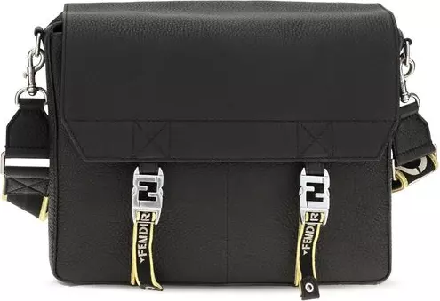 Black Calf Leather Bos Taurus Shoulder Bag