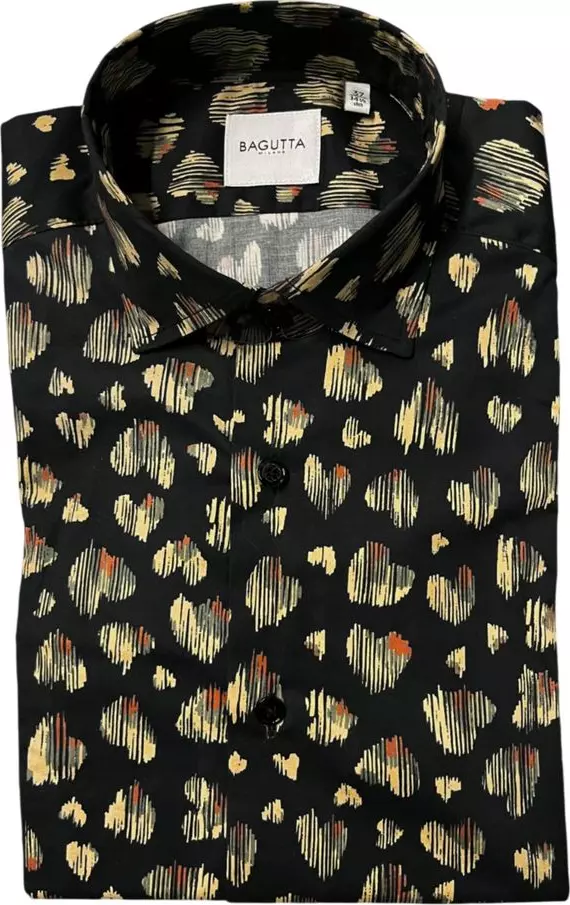Multicolor Cotton Men Shirt
