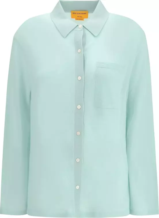 Blue Cashmere Dress Shirt