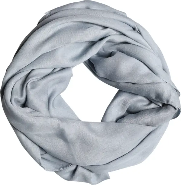 Light Blue Cashmere Knitted Shawl Scarf