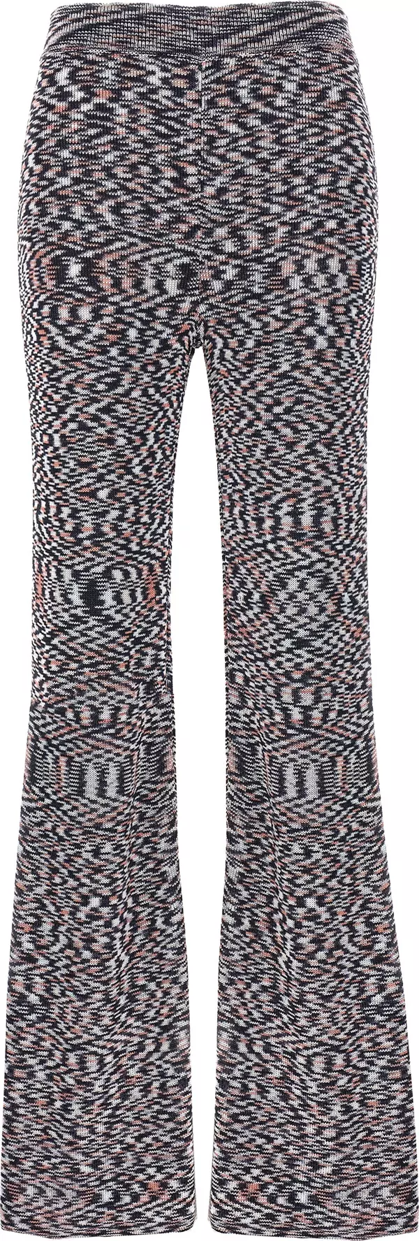 Multicolor Viscose Flared Pants