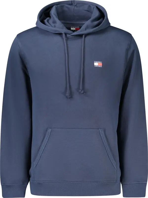 Blue Cotton Men's Hoodie
